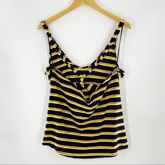 NEW Free People Lost at Sea Tank Top Black L - Picture 11 of 12